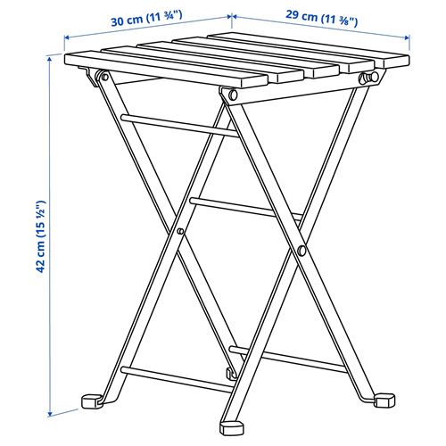 IKEA - TARNÖ, katlanır tabure, siyah-kahverengi