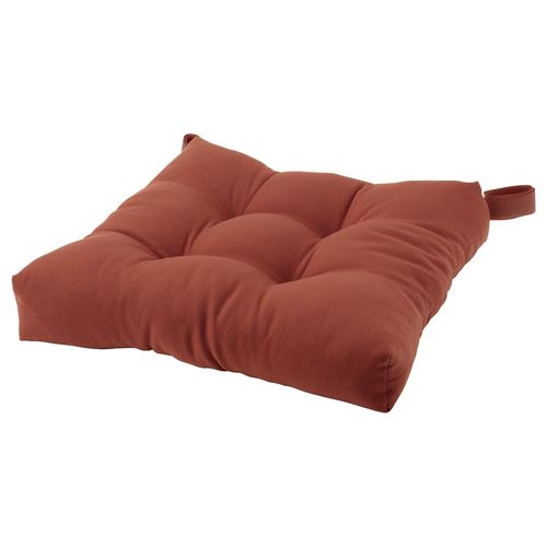 IKEA - MALINDA, chair pad, brown-red, 40x38x7 cm
