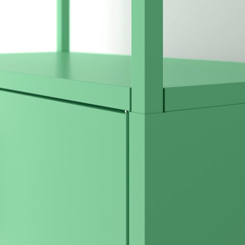 IKEA - TROTTEN, office cabinet, light green, 70x35x110 cm