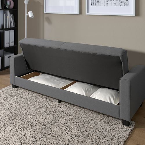 IKEA - ABBORRBERG, 3'lü yataklı kanepe, vissle gri