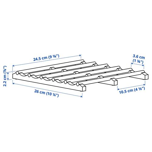 IKEA - VARIERA, bottle rack, bamboo