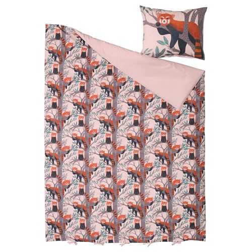 IKEA - ALPTALL, çocuk nevresim takımı, pembe, 150x200/50x60 cm