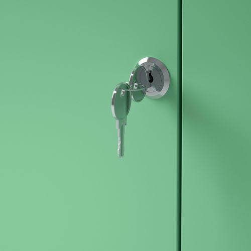 IKEA - TROTTEN, office cabinet, light green, 70x35x110 cm