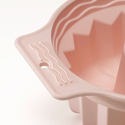 IKEA - BAKTIDER, silikon kek kalıbı, soluk pembe, 22 cm