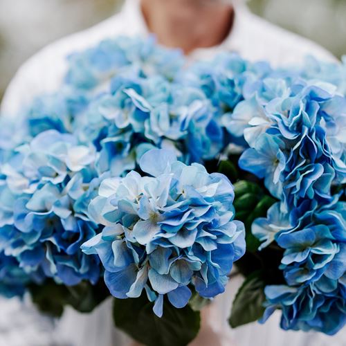 IKEA - SMYCKA, artificial flower, blue, 55 cm