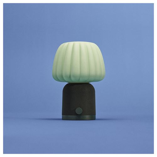 IKEA - KULGLASS, bluetooth hoparlörlü lamba, koyu yeşil, 38 cm