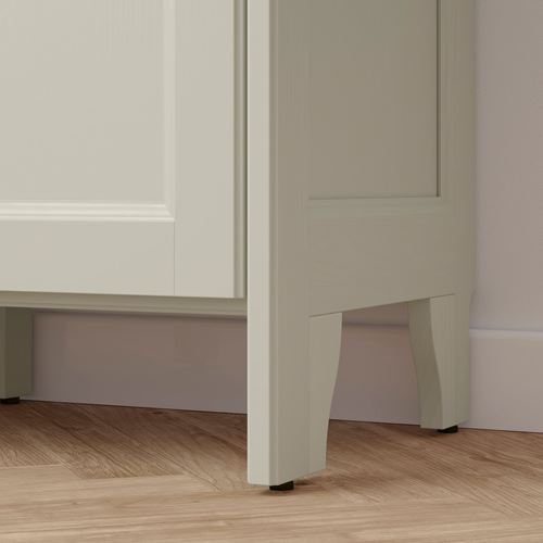 IKEA - GULDDRAGARE, storage combination with doors and shelves, beige, 162x37x216 cm
