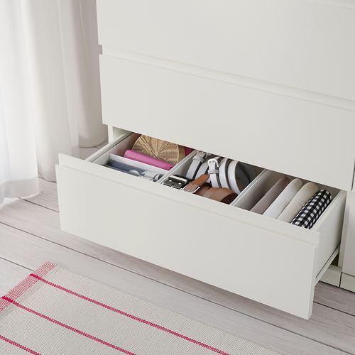 IKEA - STORKLINTA, 6 çekmeceli şifonyer, beyaz, 140x50x75 cm