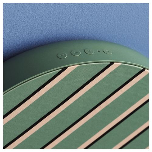 IKEA - SOLSKYDD, bluetooth speaker, green, 29 cm