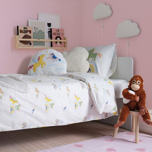 IKEA - BARNDRÖM, çocuk nevresim takımı, çok renkli, 150x200/50x60 cm