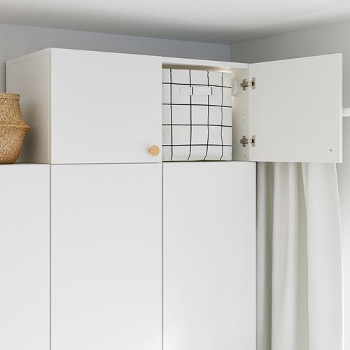 IKEA - LASTARE, height extension unit with door, white, 80x42x36 cm