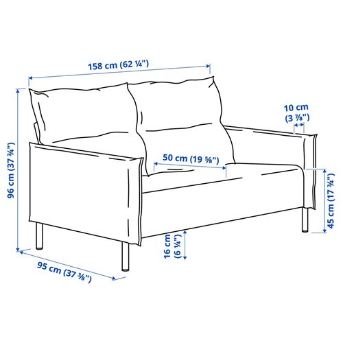 IKEA - MANNARP, 2-seat sofa, Gunnared beige