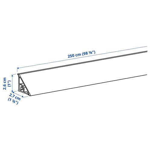 IKEA - BASKETORP, duvar birleşim çıtası, antrasit-alüminyum
