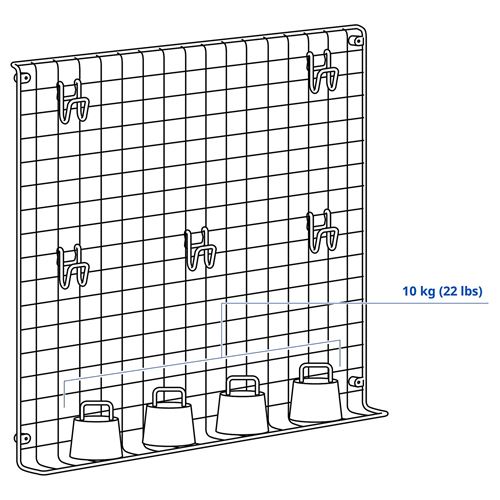 IKEA - GREJIG, çok amaçlı duvar paneli, gri, 58x59 cm