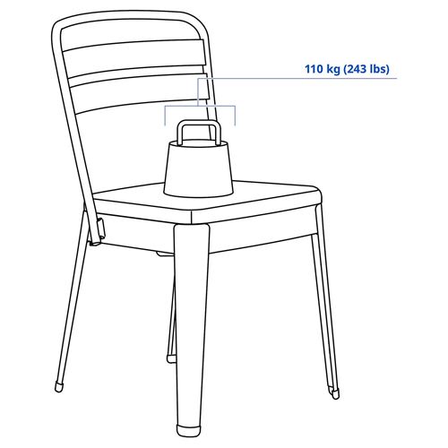 IKEA - RAMSNAS, upholstered chair, anthracite-Vissle dark grey