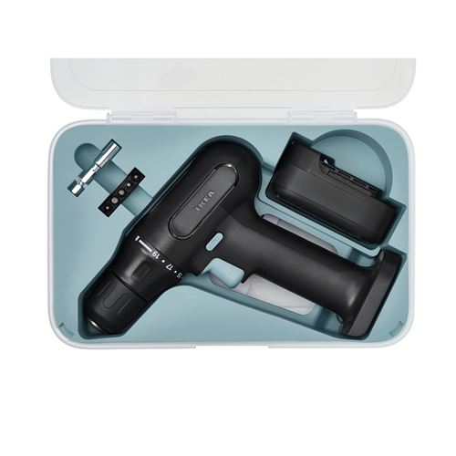 IKEA - TRIXIG, cordless screwdriver/drill, black/blue, 12 V