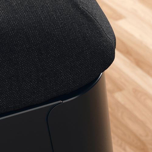 IKEA - RAMSNAS, upholstered chair, anthracite-Vissle dark grey