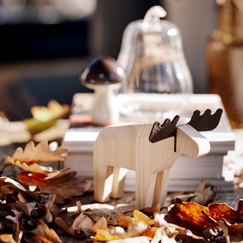 IKEA - HÖSTAGILLE, dekoratif aksesuar, çam-koyu gri, 13 cm