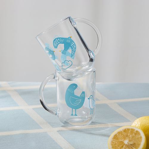 IKEA - SKEDSTÖR, cup set, blue, 30 cl