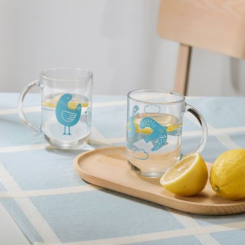 IKEA - SKEDSTÖR, cup set, blue, 30 cl