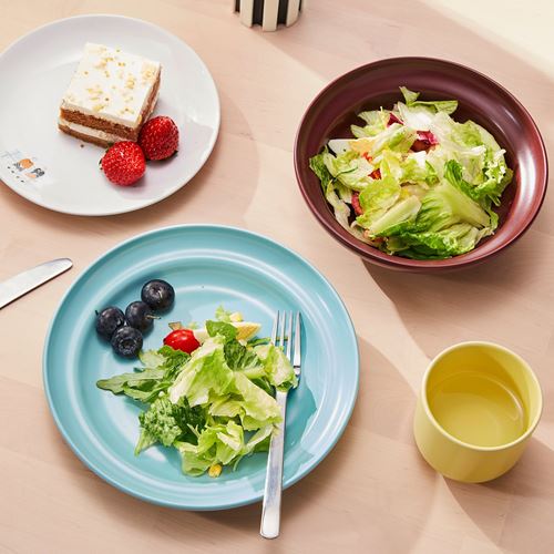 IKEA - SPJUTLILJA, set of serveware, mixed colours