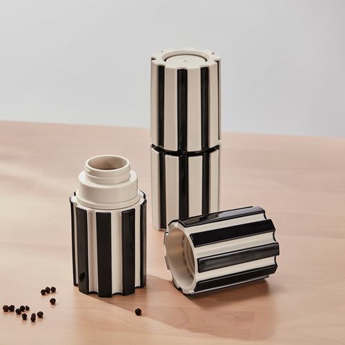 IKEA - SPJUTLILJA, spice mill, black-light beige, 16 cm