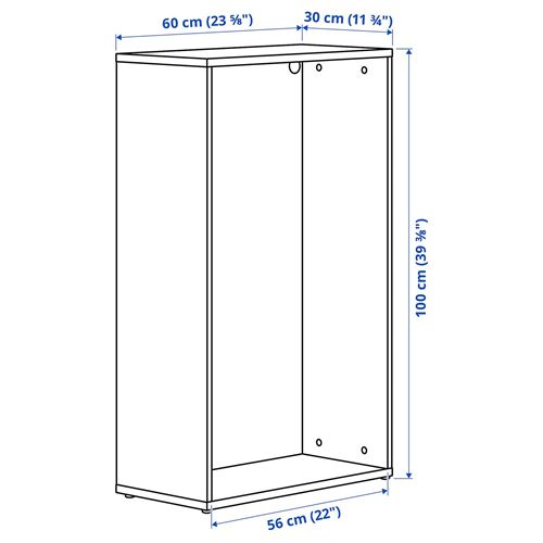 IKEA - LASTARE, gardırop iskeleti, beyaz, 60x30x100 cm