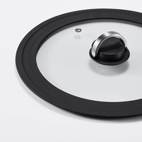 IKEA - KLOCKREN, pot lid, dark grey, 28 cm