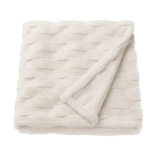 IKEA - TORPSPIREA, throw, white, 130x170 cm
