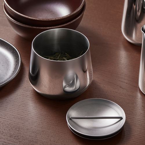 IKEA - AFTONHAJ, gıda saklama kutusu, paslanmaz çelik, 0,6 lt