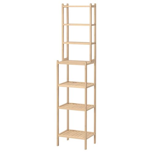 IKEA - STEGESUND, shelving unit, light bamboo, 36x28x162 cm