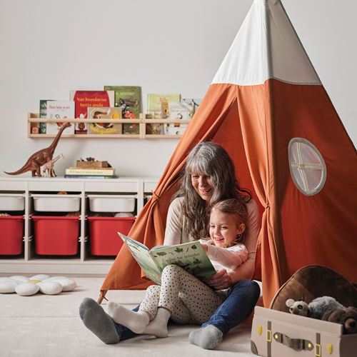 IKEA - HÖVLIG, çadır, kırmızı-kahverengi, 164 cm