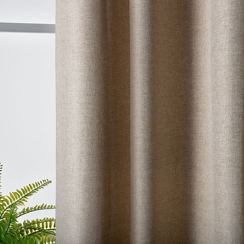 IKEA - ANNAKAJSA, blackout curtain, 1 pair, beige, 145x300 cm