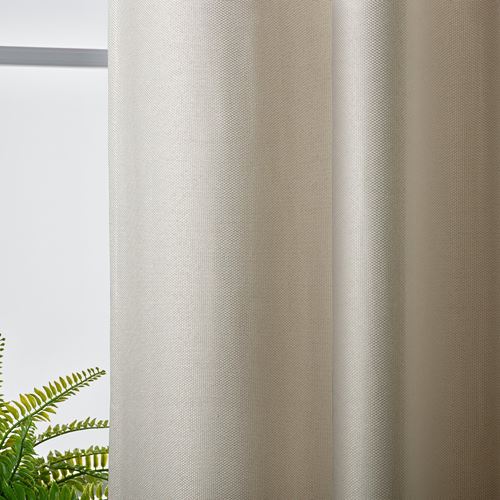 IKEA - ANNAKAJSA, blackout curtain, 1 pair, white, 145x300 cm