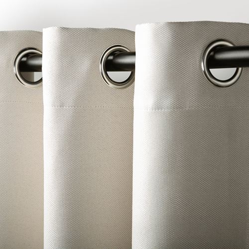 IKEA - ANNAKAJSA, blackout curtain, 1 pair, white, 145x300 cm