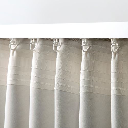 IKEA - ANNAKAJSA, blackout curtain, 1 pair, white, 145x300 cm