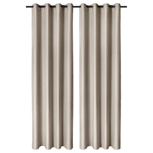 IKEA - ANNAKAJSA, blackout curtain, 1 pair, beige, 145x300 cm
