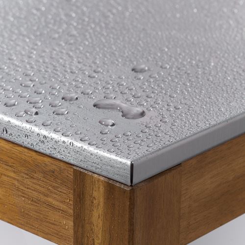 IKEA - NAMMARÖ, dış mekan lavabo ünitesi, açık kahverengi-paslanmaz çelik, 80x62 cm