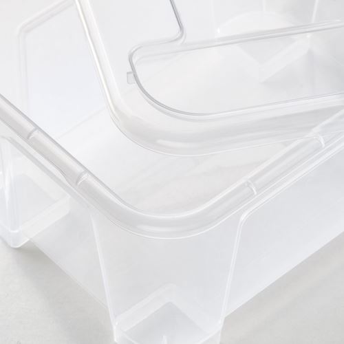 IKEA - SAMLA, box with lid, transparent, 14x18x10 cm/1 l