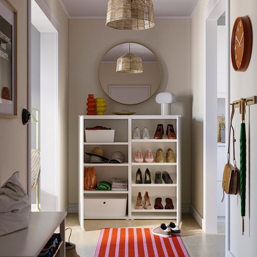 IKEA - PLATSA/FONNES, shoe cabinet/storage, white, 120x42x123 cm
