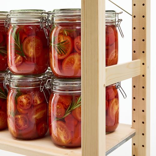 IKEA - KORKEN, glass jar with lid, glass, 1 l