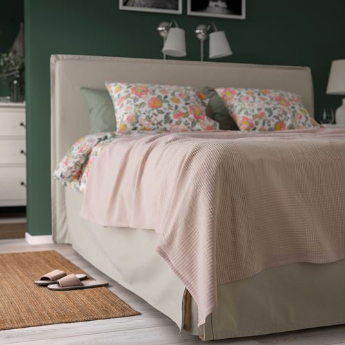 IKEA - INDIRA, bedspread/blanket, light pink, 230x250 cm