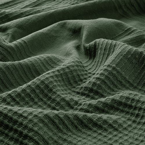 IKEA - INDIRA, bedspread/blanket, dark green, 150x250 cm