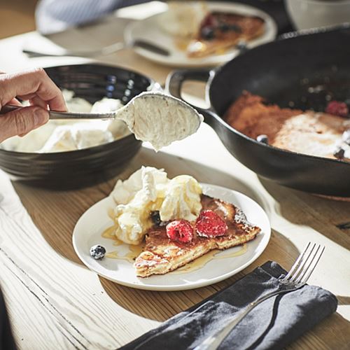 IKEA - GODMIDDAG, tatlı tabağı, beyaz, 20 cm