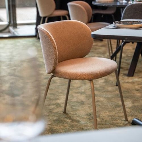 IKEA - KRYLBO, döşemeli sandalye, Tonerud koyu bej