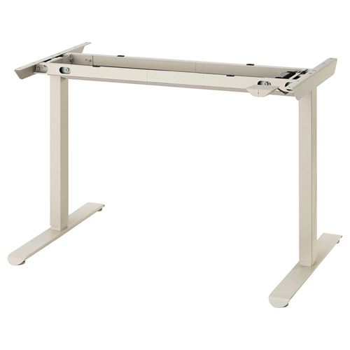 IKEA - TRAVSPORT, height adjustable underframe, beige, 120x70 cm