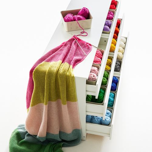 IKEA - MARGOSATRAD, throw, multicolour, 130x170 cm