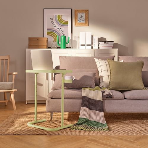 IKEA - BJORKASEN, laptop stand, yellow/green
