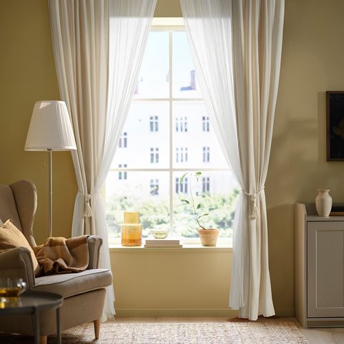 IKEA - DUNFLATA, tie-back, off white