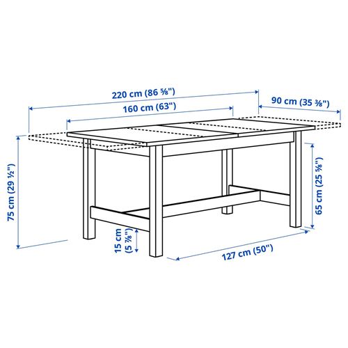 IKEA - KARSKAR/HÖGVED, dining set, birch veneer, 6 chairs